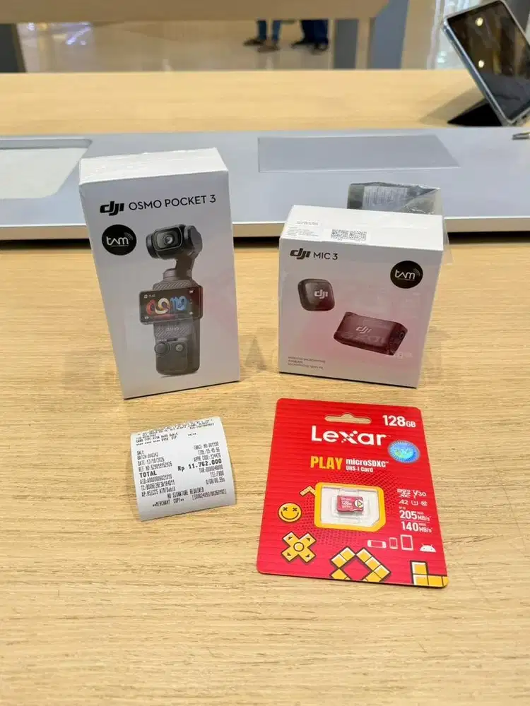 DJI Osmo Pocket 3 dan DJI Mic 3