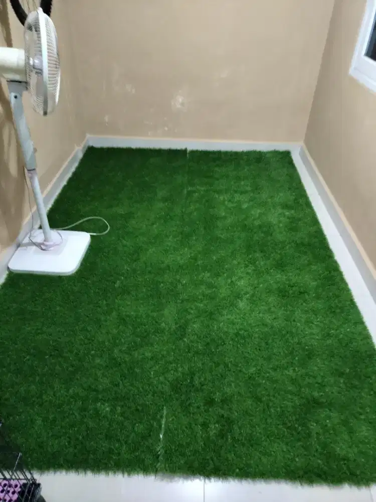 Dijual rumput sintetis, masih sangat bagus seperti baru, baru dibeli