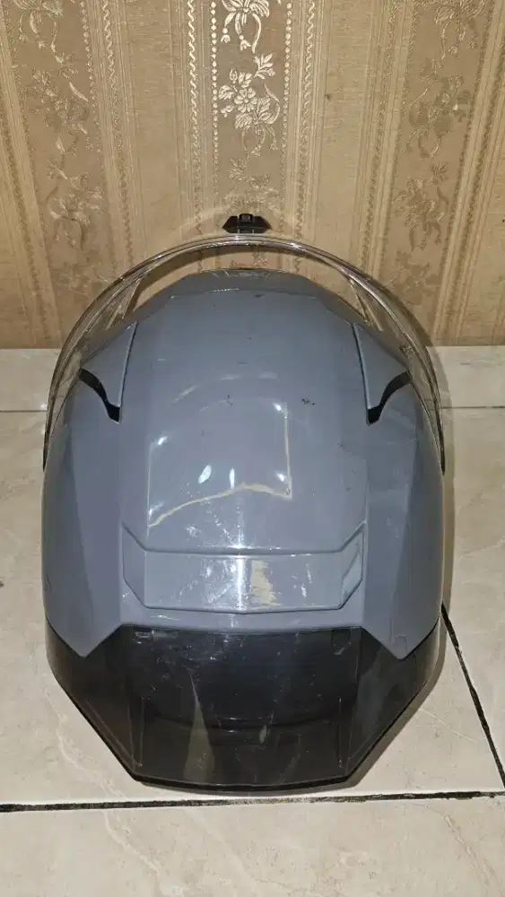 Helm KYT R2R solid gorilla grey glossy UK XL