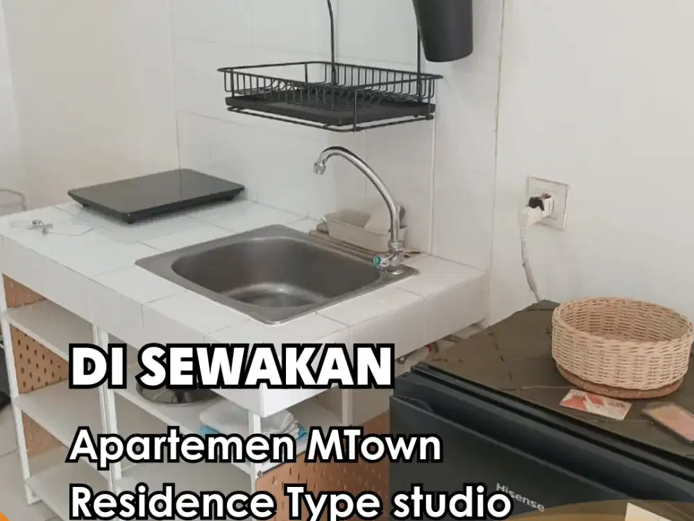 Disewakan !!!  Apartemen MTown Residence  Tower Carmel Type studio Furnished