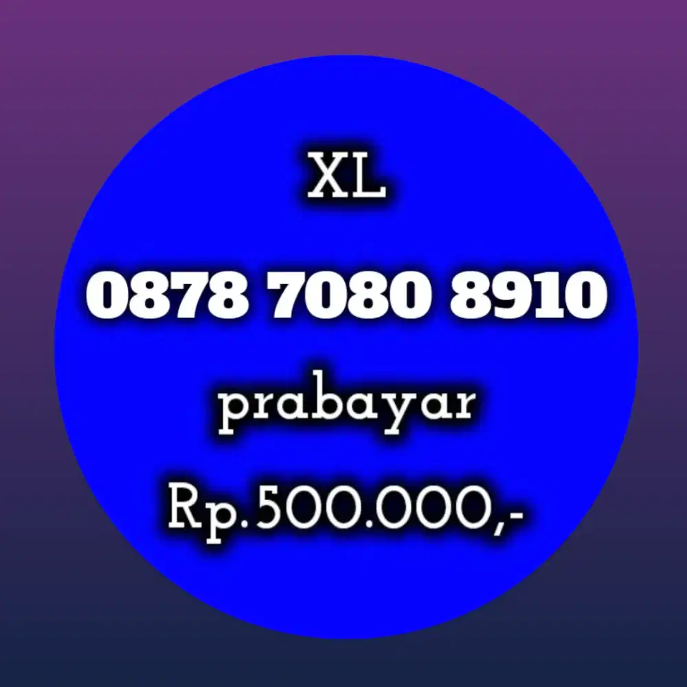 NOMOR CANTIK XL 7080 8910