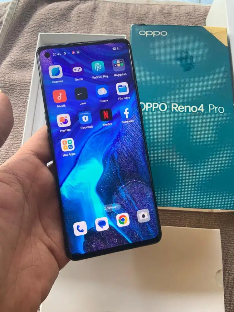 Oppo Reno 4 Pro Ram 8+4/256gb resmi game libas lancar semua