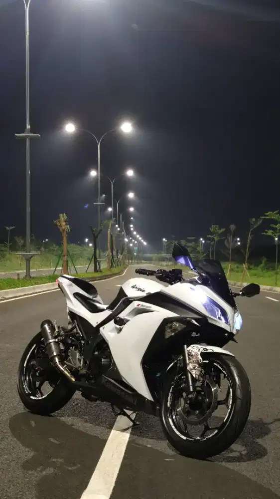 Ninja 250 2014 pearl white