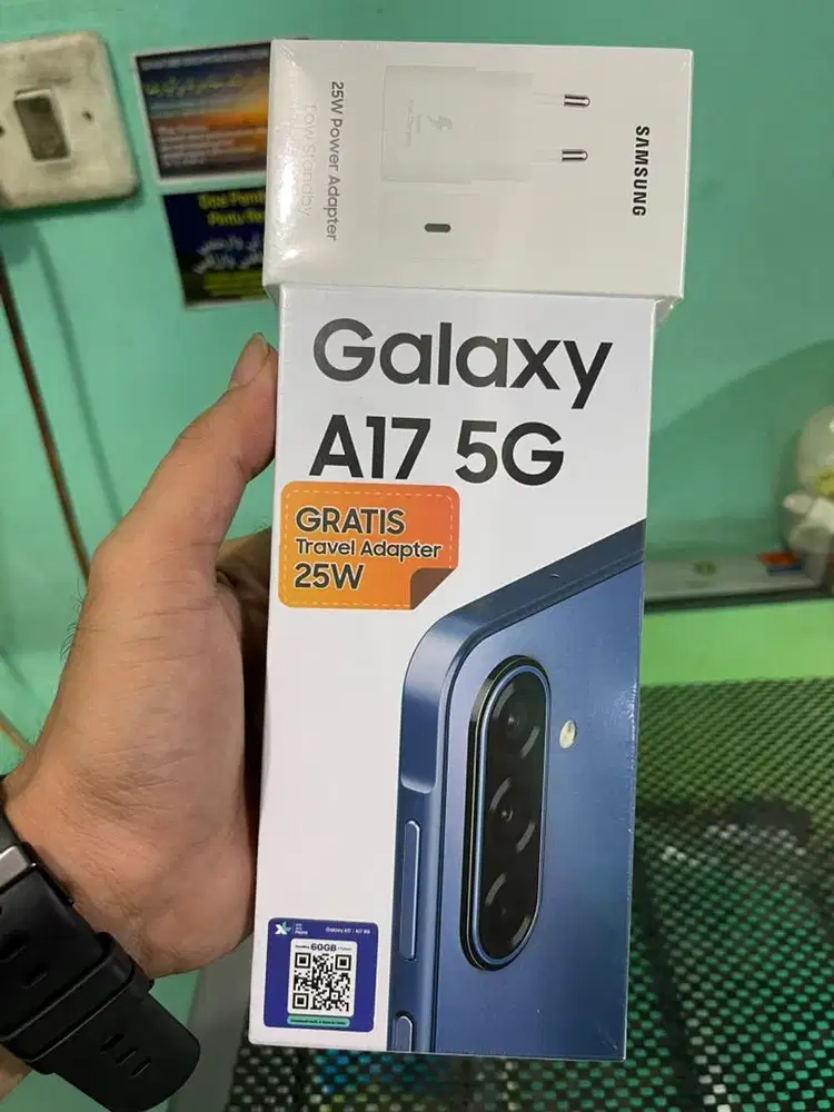 New A17 5G ram 8/256gb warna blue Kondisi baru masih segel dus resmi