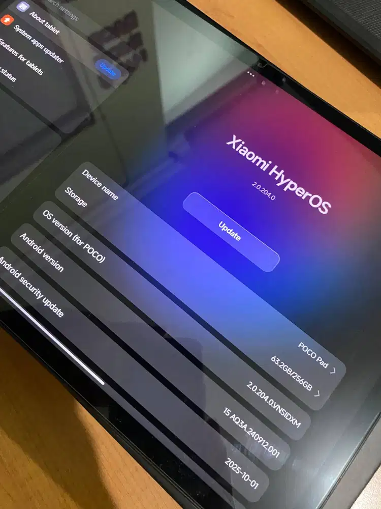 Xiaomi POCO Pad 8/256GB 120hz 12,1 Snapdragon 7s Gen 2 Grey