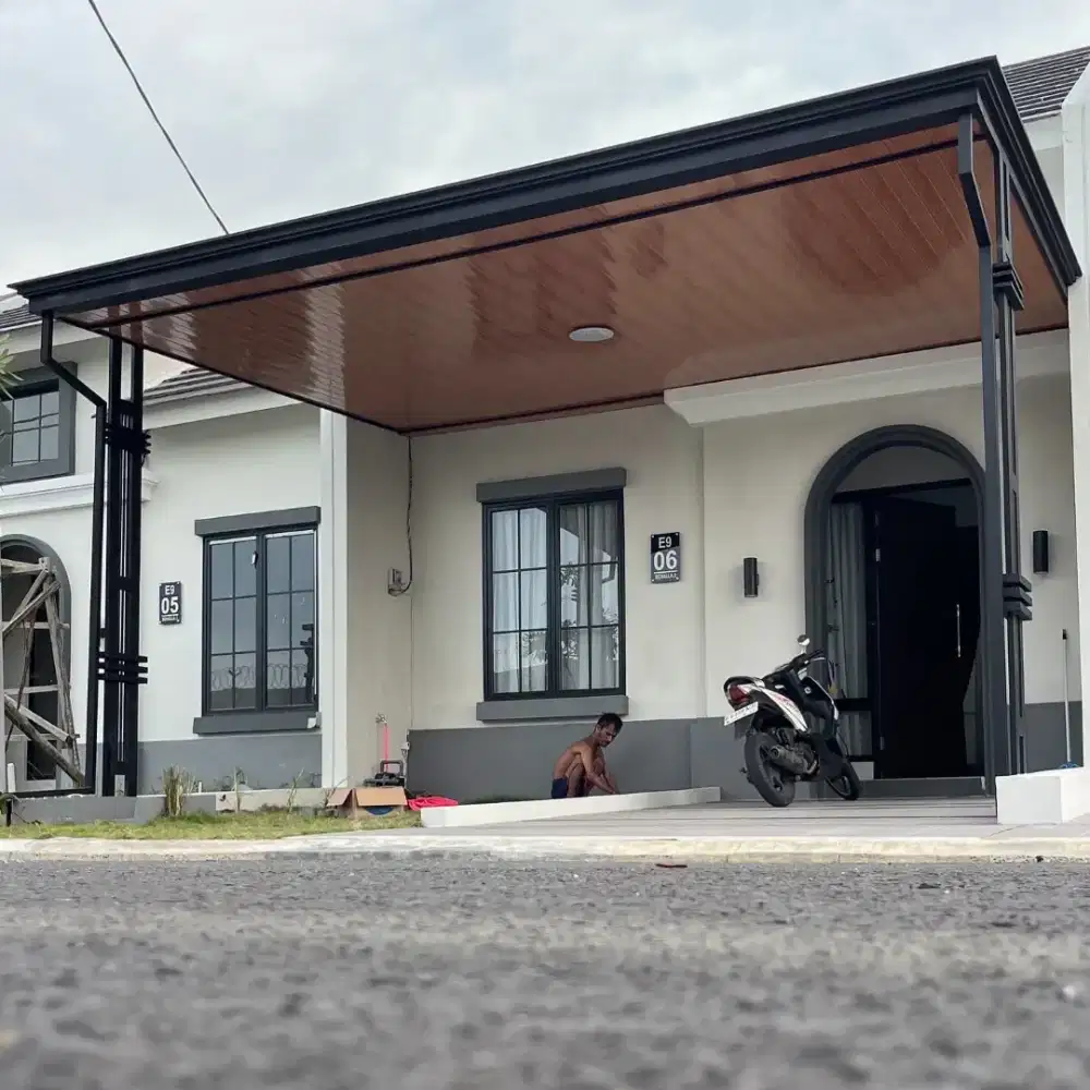 Kanopi premium Alderon plafon PVC & baja ringan renovasi atap rumah