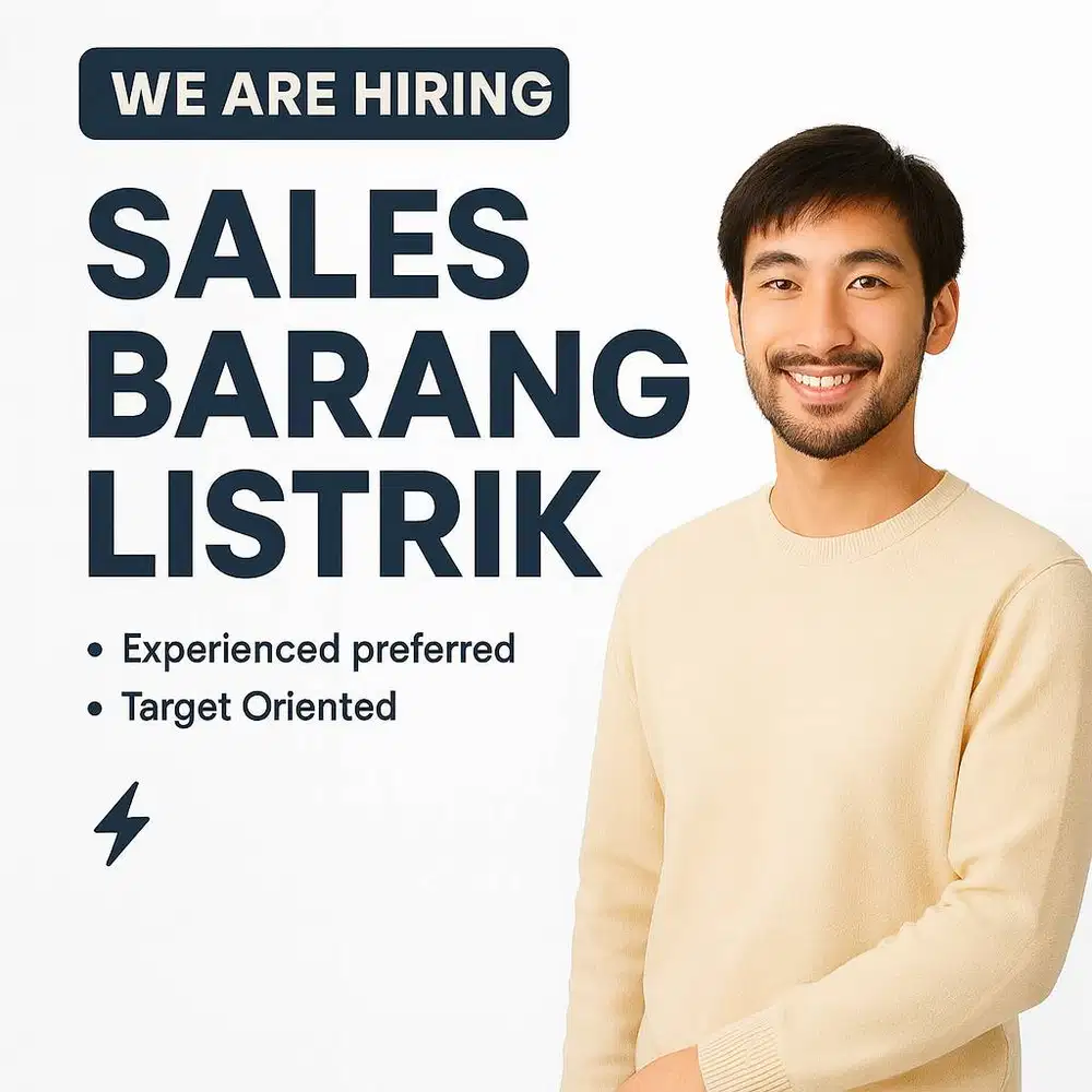 Lowongan Sales Alat Listrik Berpengalaman
