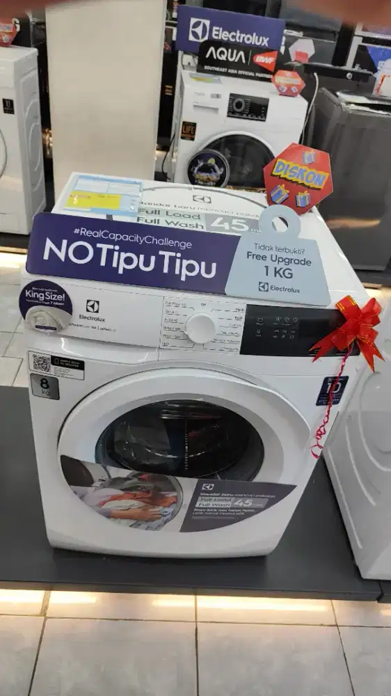 Mesin Cuci Electrolux 8Kg, bisa dicicil pakai Shopee Pay Later