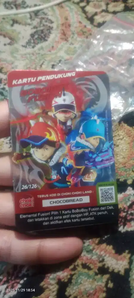 BoBoiBoy monsta galaxy card