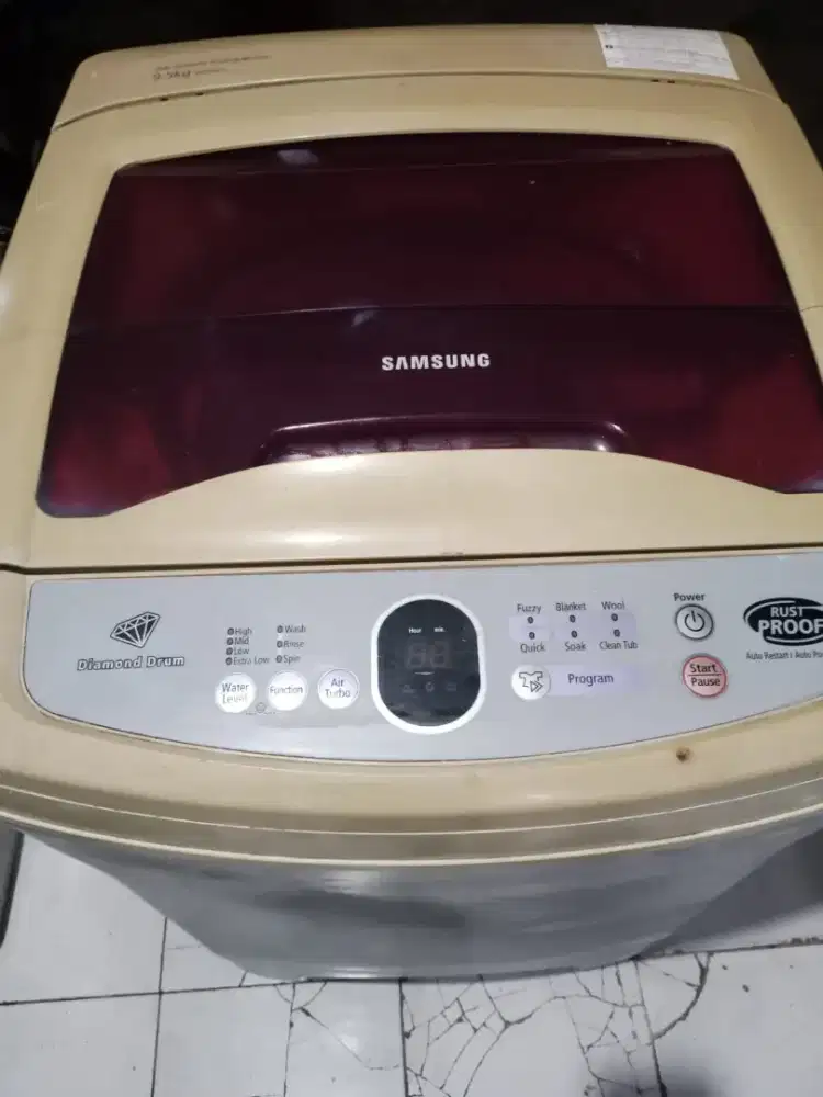 mesin cuci 1 tabung merek Samsung otomatis