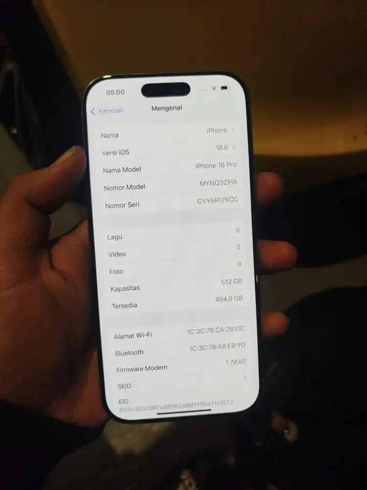 iPhone 16 pro 512 Beacukai