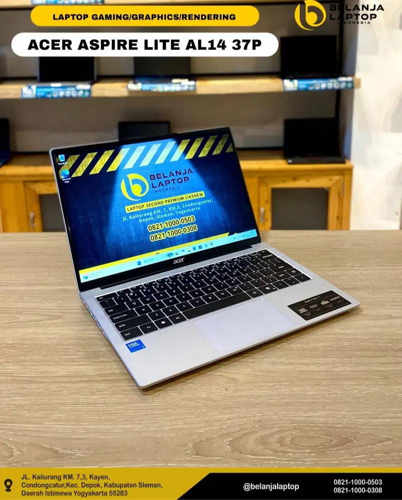 Acer Aspire Lite AL14 37P/Intel Core 3 N355/8GB/256GB /GARANSI RESMI