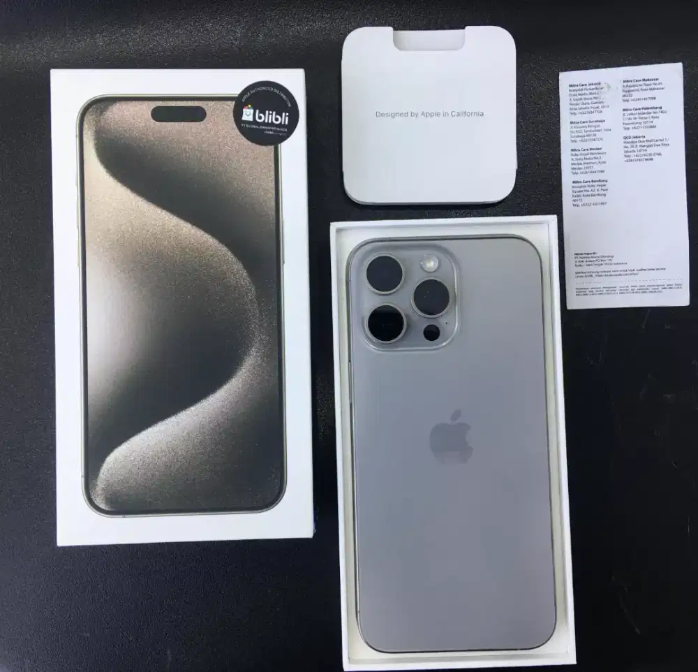 Iphone 15 pro max 256 GB natural resmi