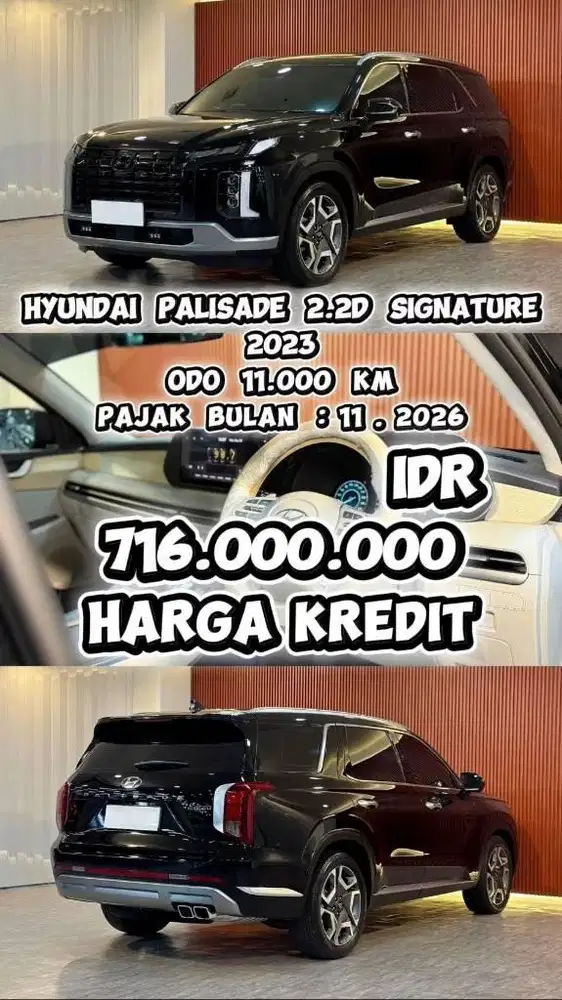 [ KM 11.000 ] HYUNDAI PALISADE SIGNATURE 2023 AT SIAP LANGSUNG PAKAI