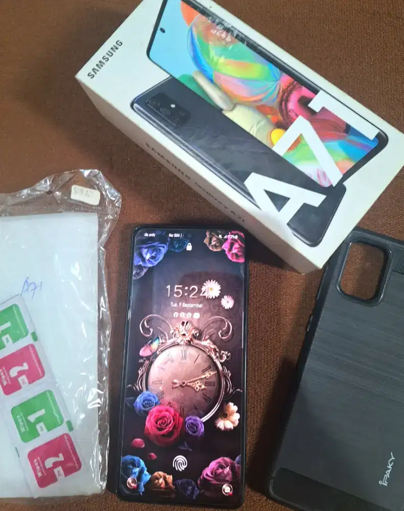 Samsung A71 Mulus Terawat Normal RAM 128/8GB Kamera 64MP Bening