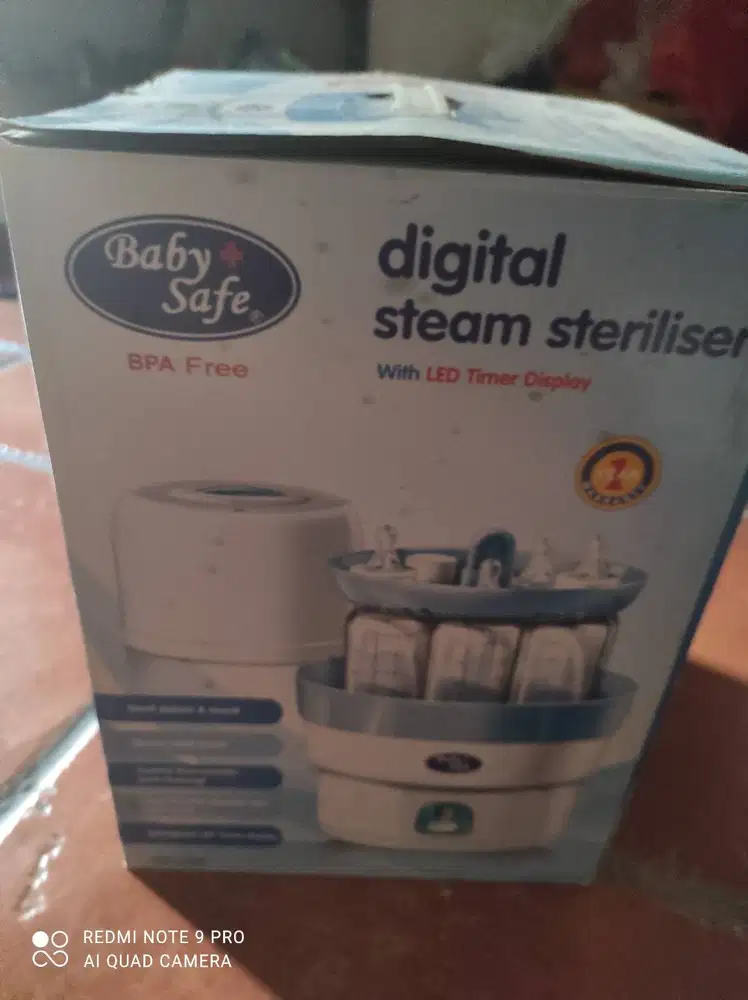BabySafe 6-Bottles Express Steam Sterilizer adalah mesin khusus steril