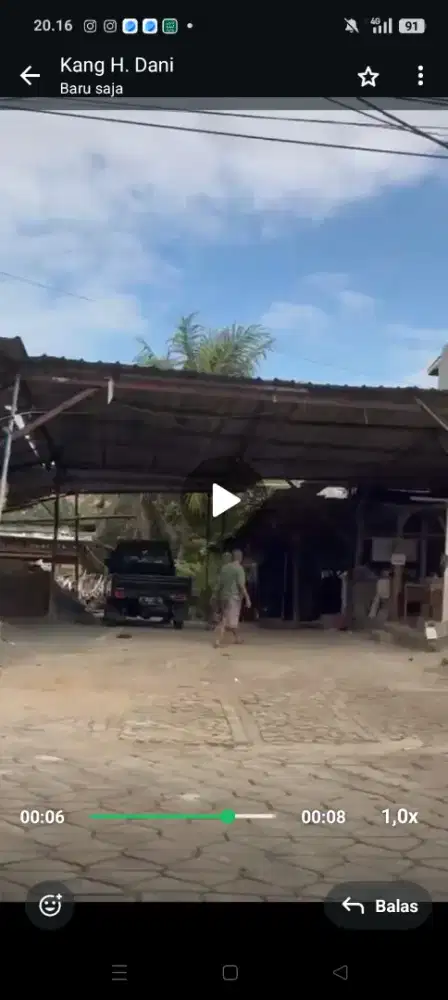 Tanah aktif luas 1057 di Limo Depok