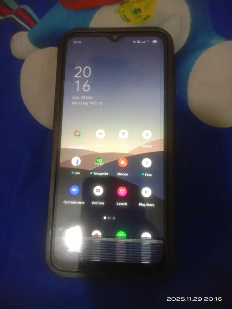 Jual-cpt:Oppo A15s ram.6/128 ORI Batangan,Minus Lcd bergaris,Msh mls,