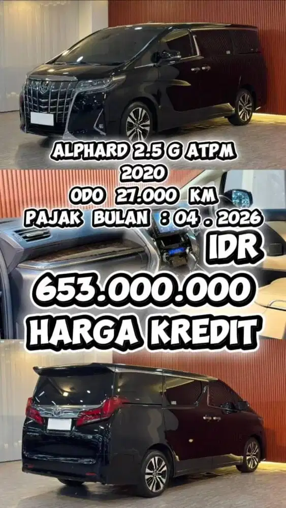 [ KM 27.000 ORIGINAL ] TOYOTA ALPHARD G ATPM TSS 2020 AT SIAP PAKAI