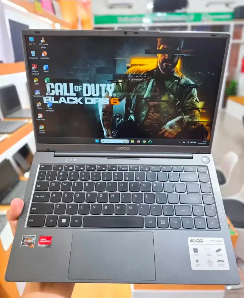 Laptop Gaming Axio Hype 7 Amd X7 Ryzen 7 Ram 8GB ssd 512 pakaian 3bln