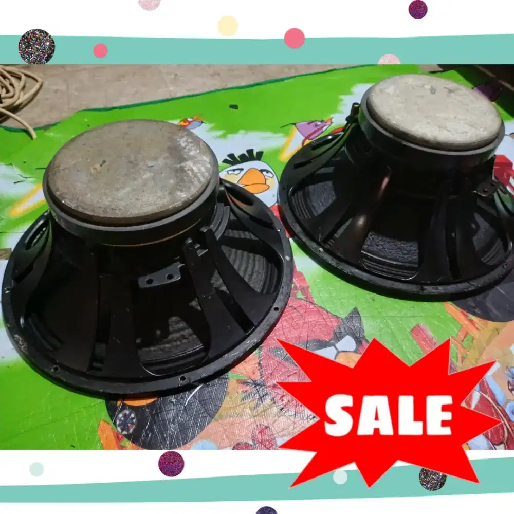 2pcs SPEAKER KOMPONEN 15inch BABET Voice Coil 3inch