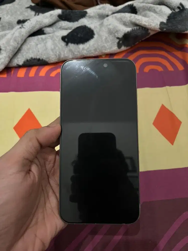 Iphone 15 Promax 256 GB Natural Titanium Fullset Ex Blibli