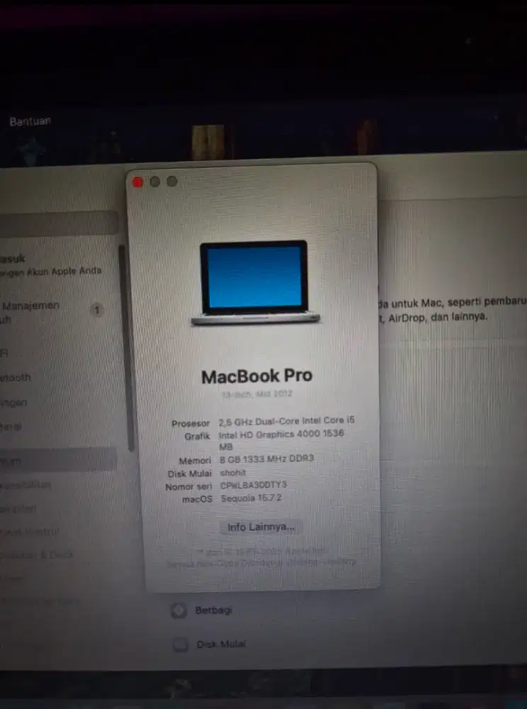 Macbook Pro 2012