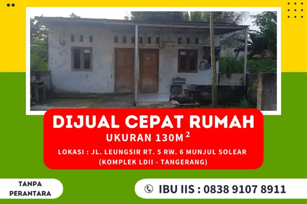 DIJUAL CEPAT Rumah petak 2 pintu 130M² (JOKAM)