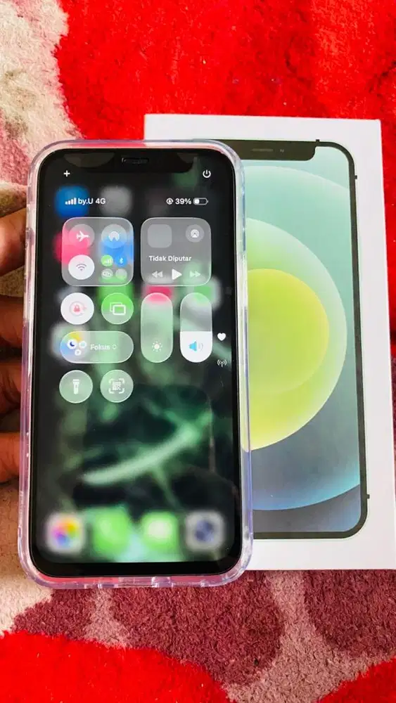Iphone 12 mini 256 warna green allop, fullset like new