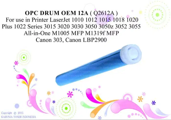 OPC DRUM OEM 12A Q2612A for use in Lj 1010 1020 CANON303 C Berkualitas