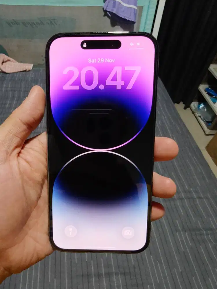 iPhone 14 Pro Max 128GB Resmi Indo Deep Purple Mulus Terawat