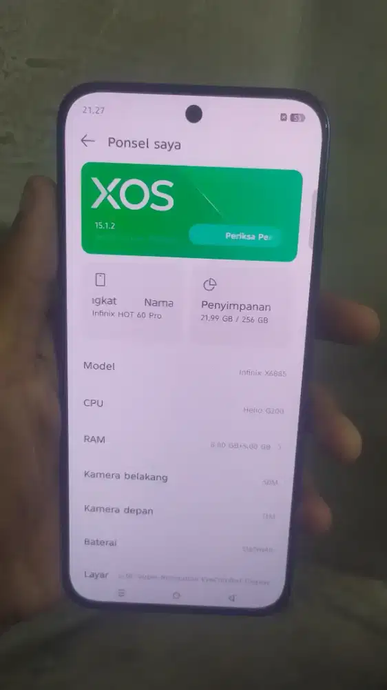infinix hot 60 pro 8+5/256Gb fullset