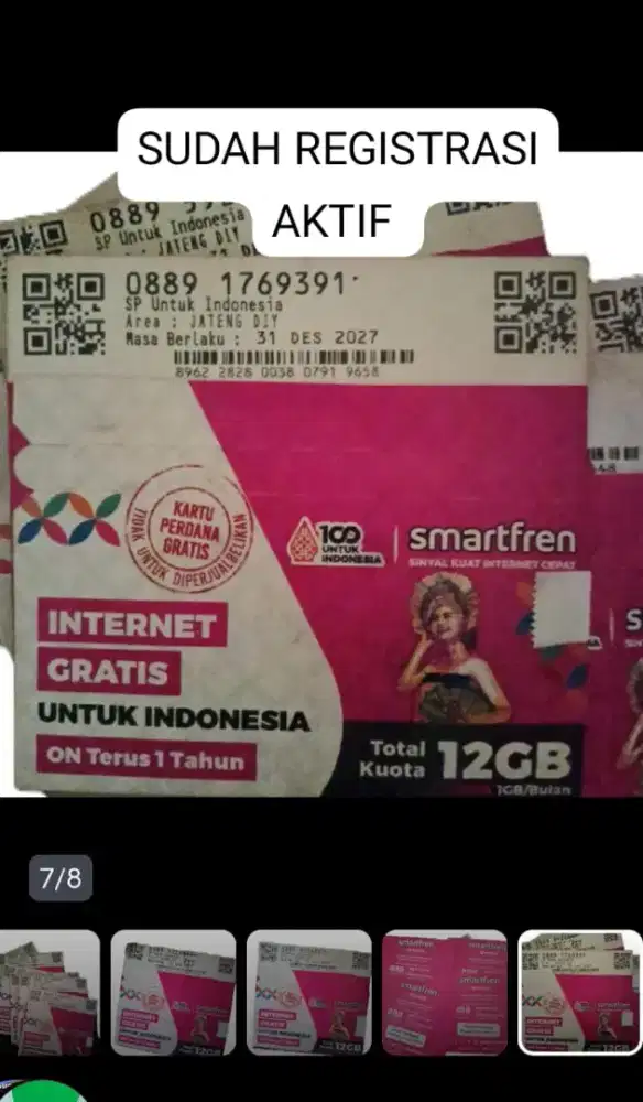 SUDAH REGISTRASI AKTIF TINGAL PAKAI SIMPATI TELKOMSEL XL AXIS TRI 3