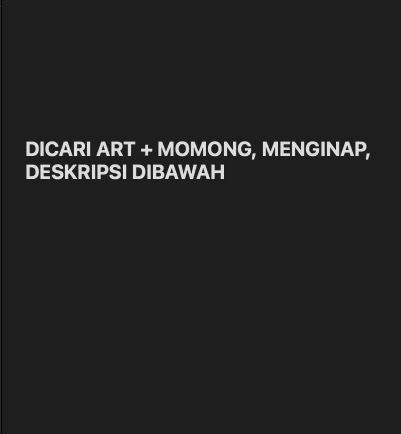 Dicari ART & Jaga Anak, Menginap (Ciputat, Tangsel)