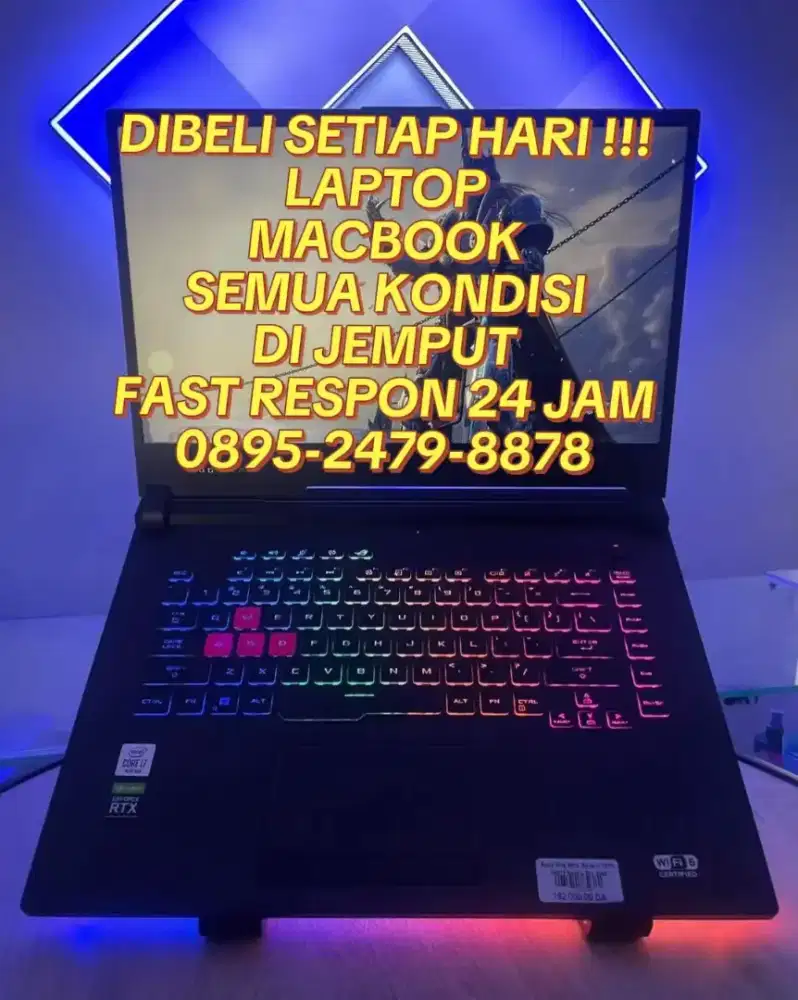 DIBELI TERUS !!!
LAPTOP - MACBOOK - IMAC - MONITOR LCD SEMUA KONDISI