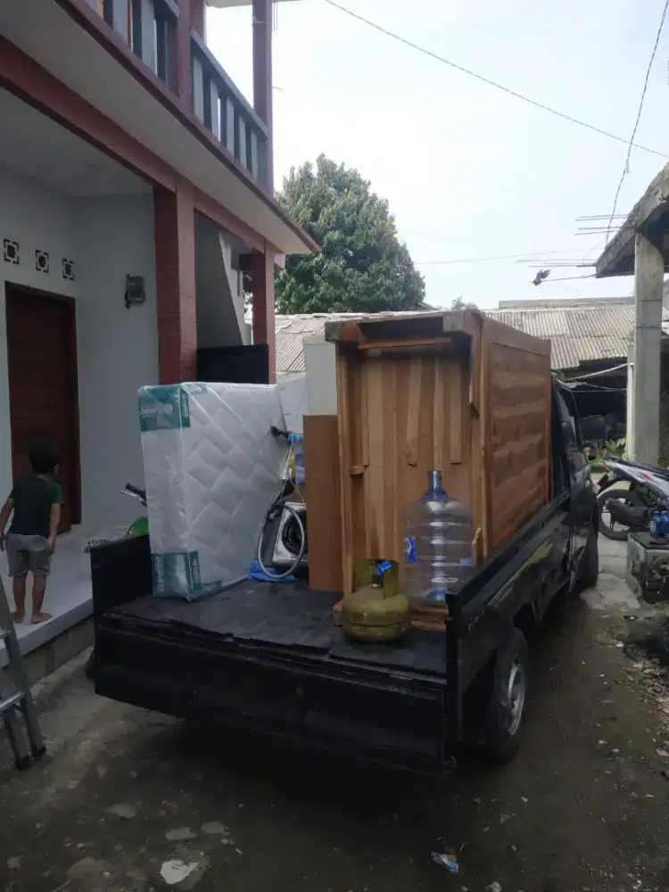 Jasa pindahan rumah kontrakan pakai pickup losbak