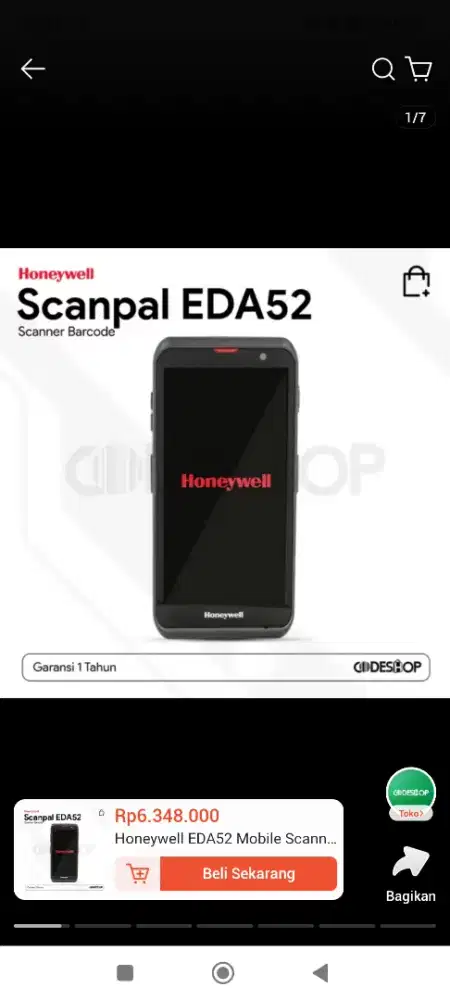 Honeywell ScanPal EDA51 - Data Collection Terminal - Rugged