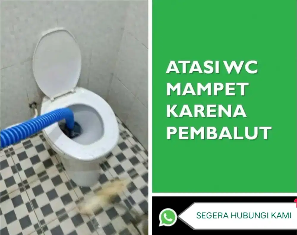 SEDOT WC PENUH & TEMBAK SALURAN MAMPET TUNTAS. AREA KARAWACI