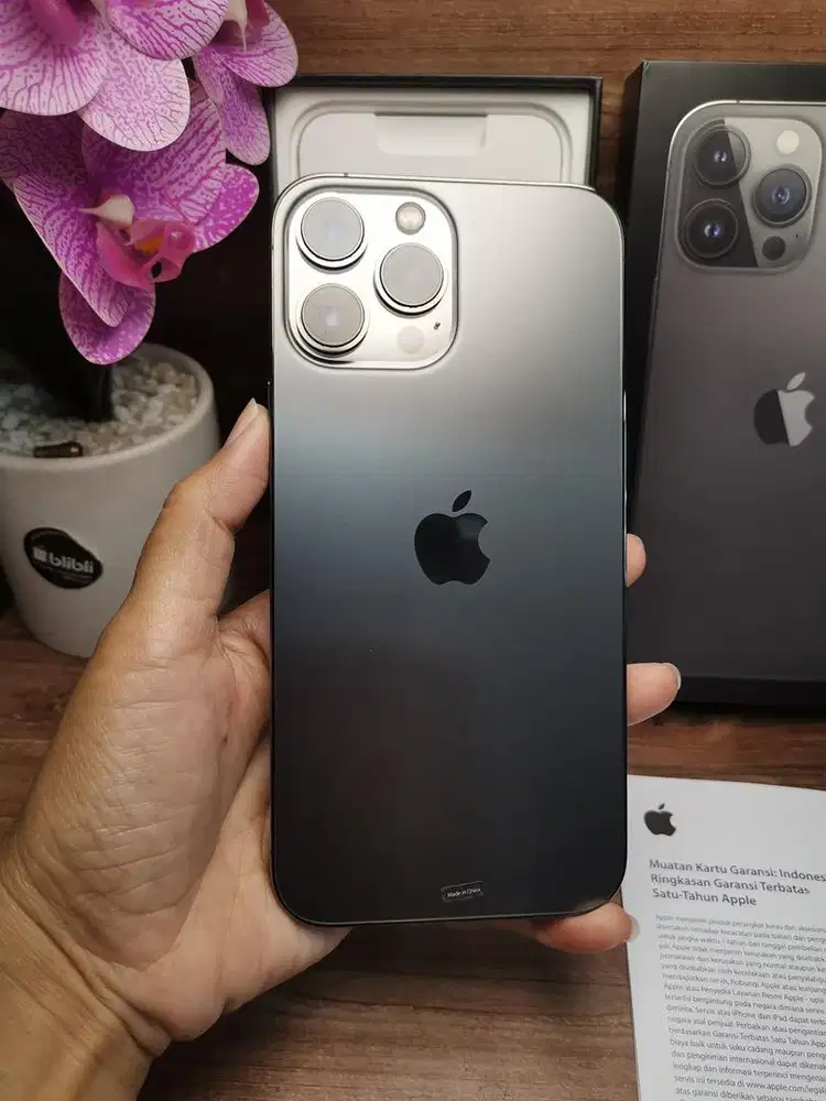 iphone 13 pro max 256gb bh 85% ex ibox mulus like new bisa tt fulset