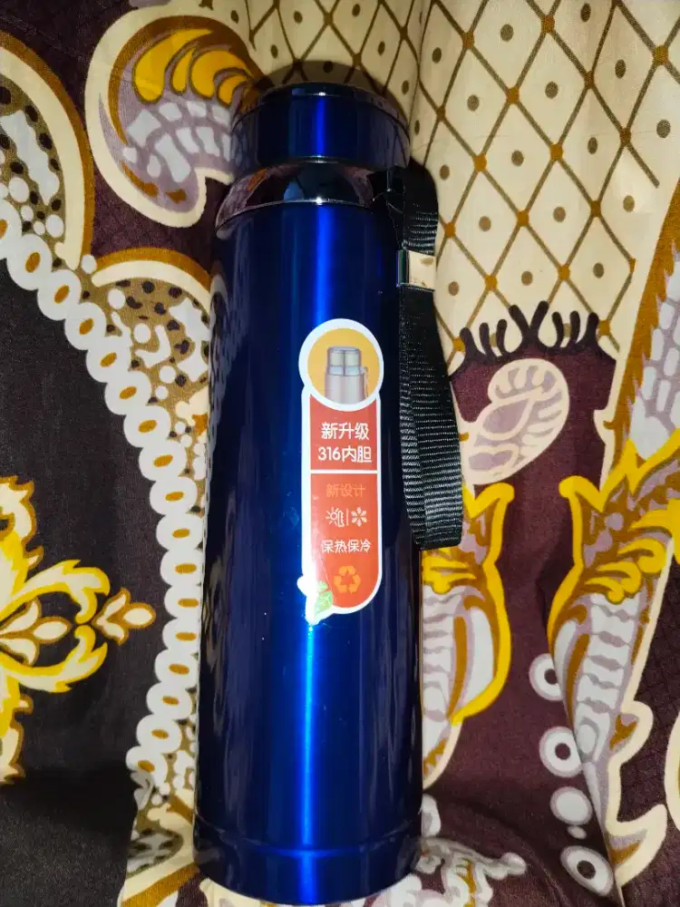 Termos Stainless 1 Liter – Warna Biru Aesthetic