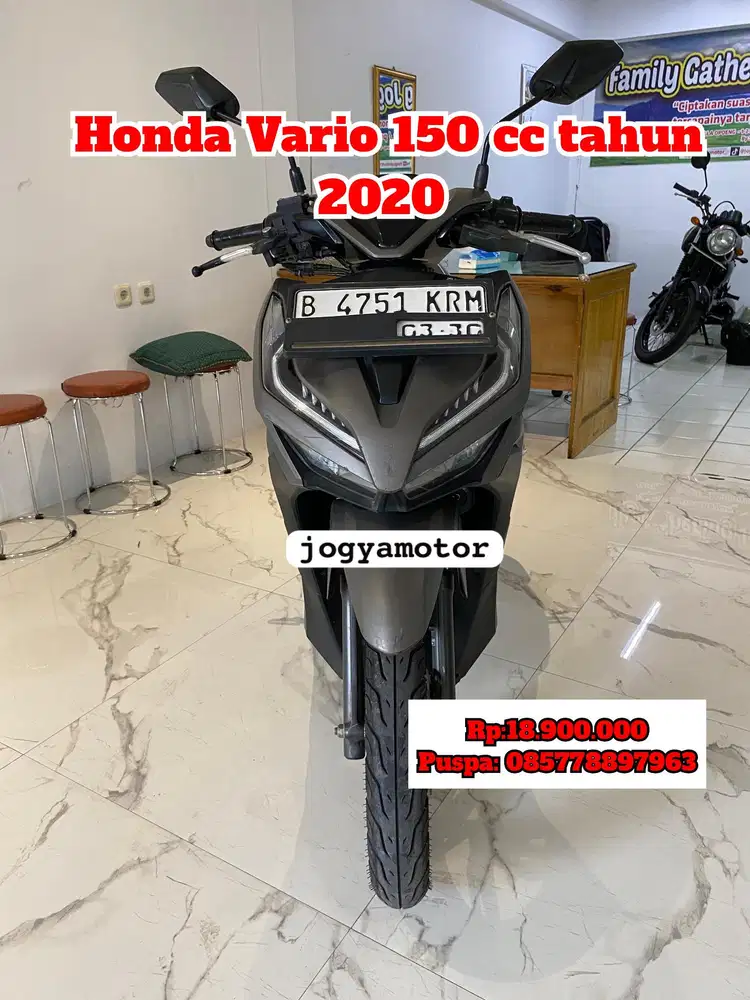 (B) honda vario 150 tahun 2020