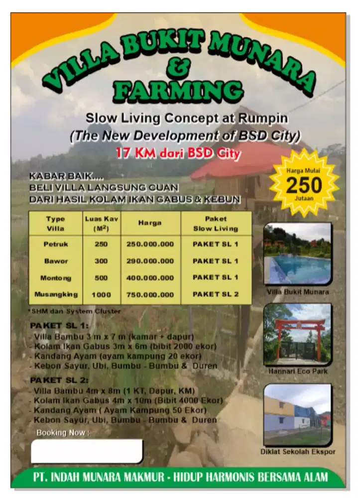 Tenaga serabutan utk kebun& kolam