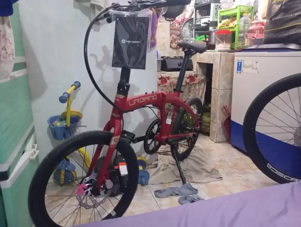 Sepeda lipat poligon 20in baru frame alloy