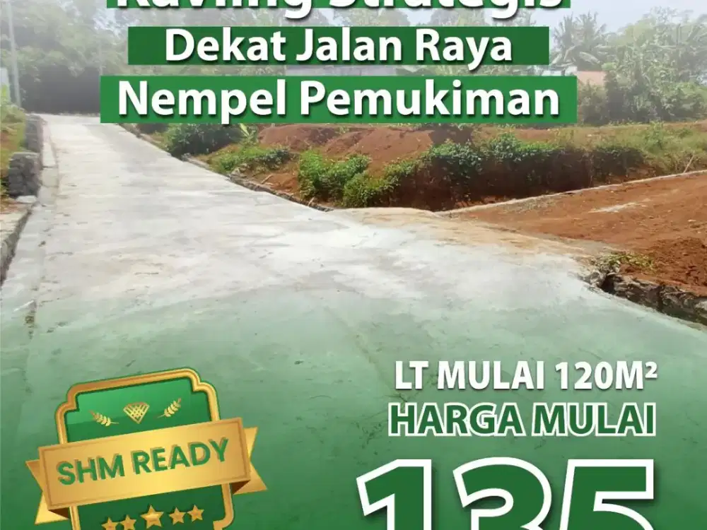Tanah murah dingrembel gunungpati SHM ready