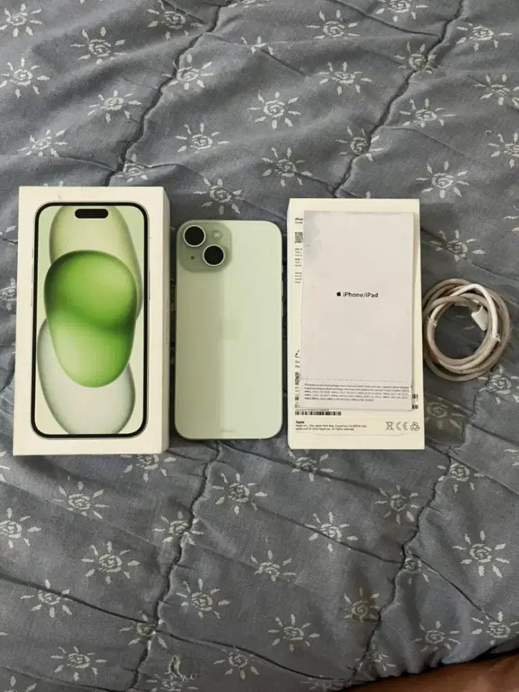 Iphone 15 green 128 gb iBox GARANSI ON