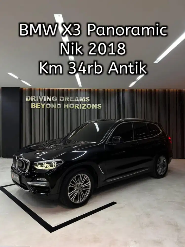BMW X3 SDrive20i AT 2018 Hitam Panoramic