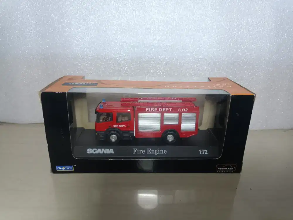 Diecast/ Miniatur Truk Scania Pemadam kebakaran Fire Dept Fire Engine