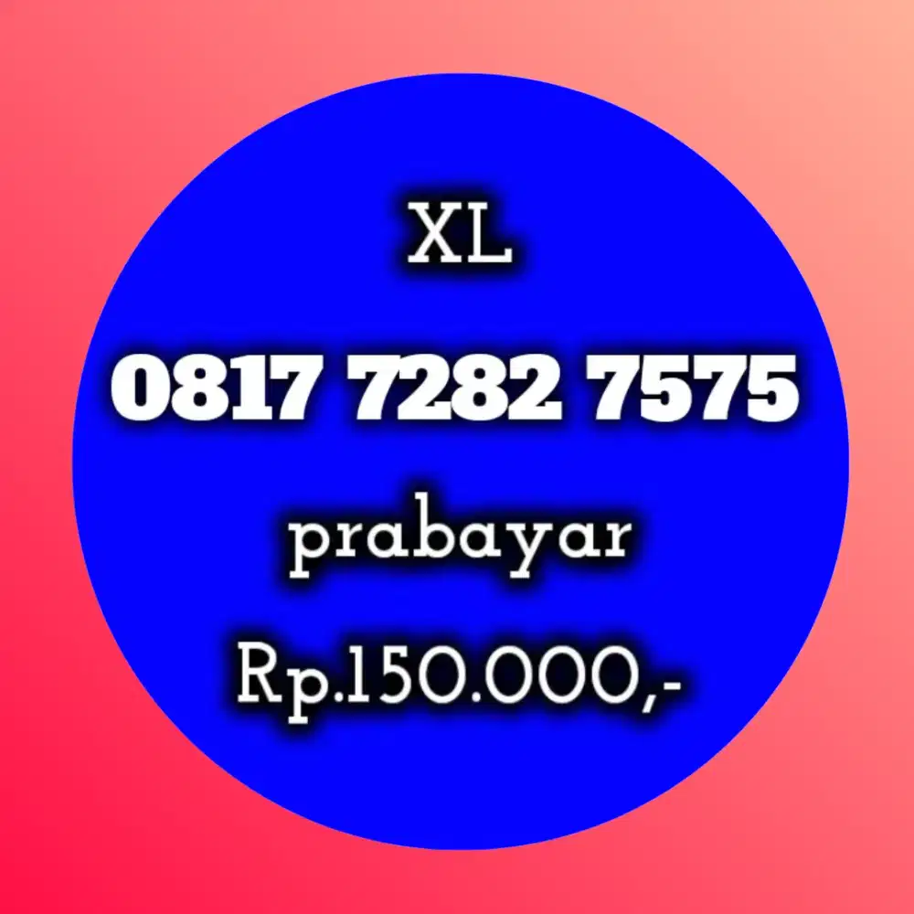 NOMOR CANTIK XL 7282 7575