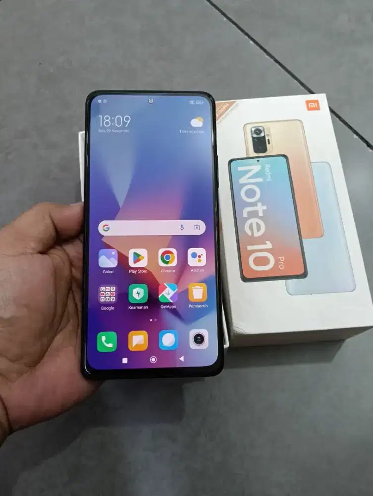 Redmi note 10 pro ram 8/128gb fullset ori