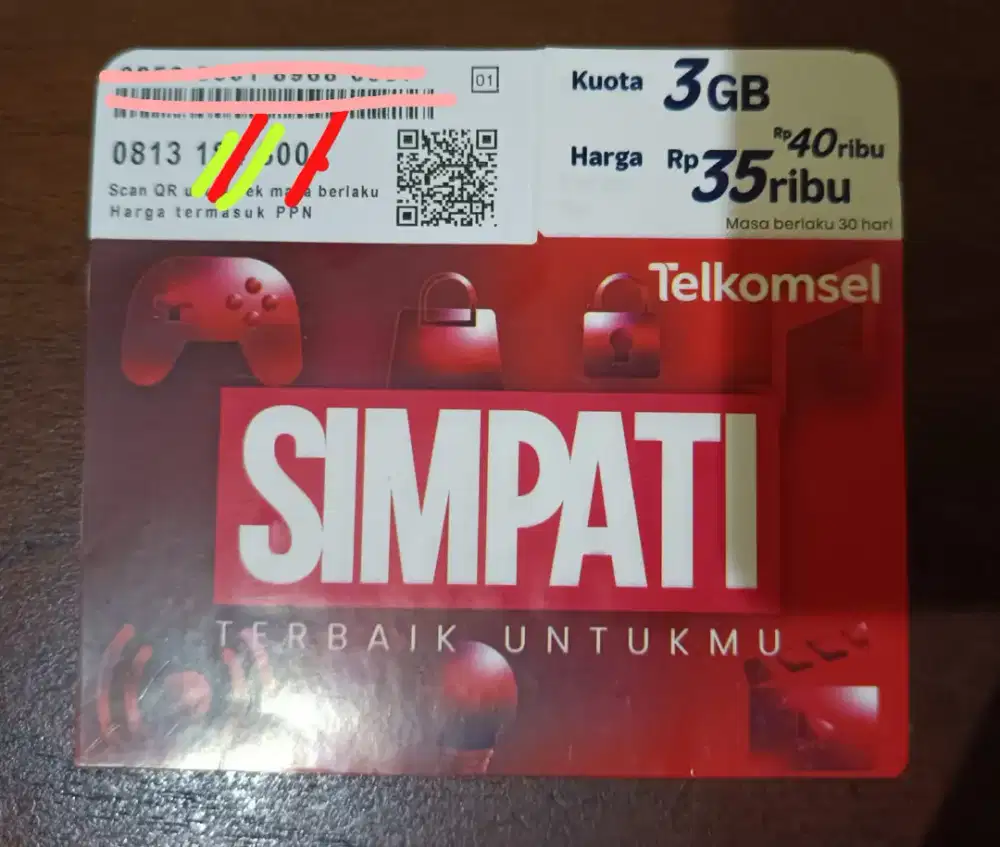 Simpati Nomor Unik 08131-AB-A00B